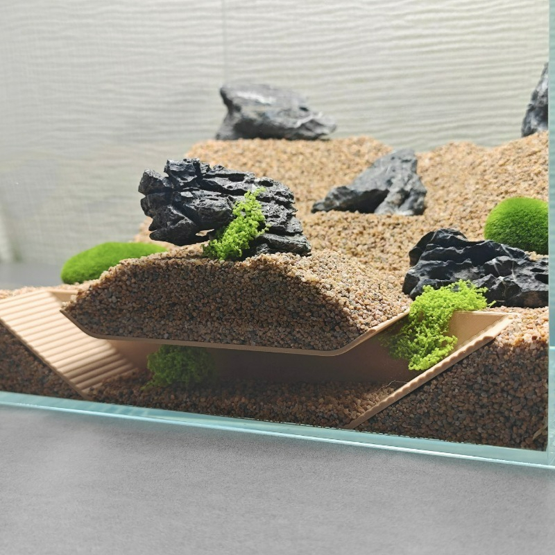 Aquarium Fish Hide - Aquarium schuilplaatsen schuilplaats, ondergrondse grot getrapte