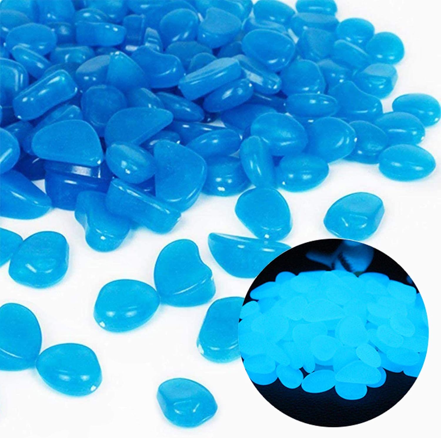 Aquarium Fishing - Aquarium Rotsen Glow Blue Kiezels voor