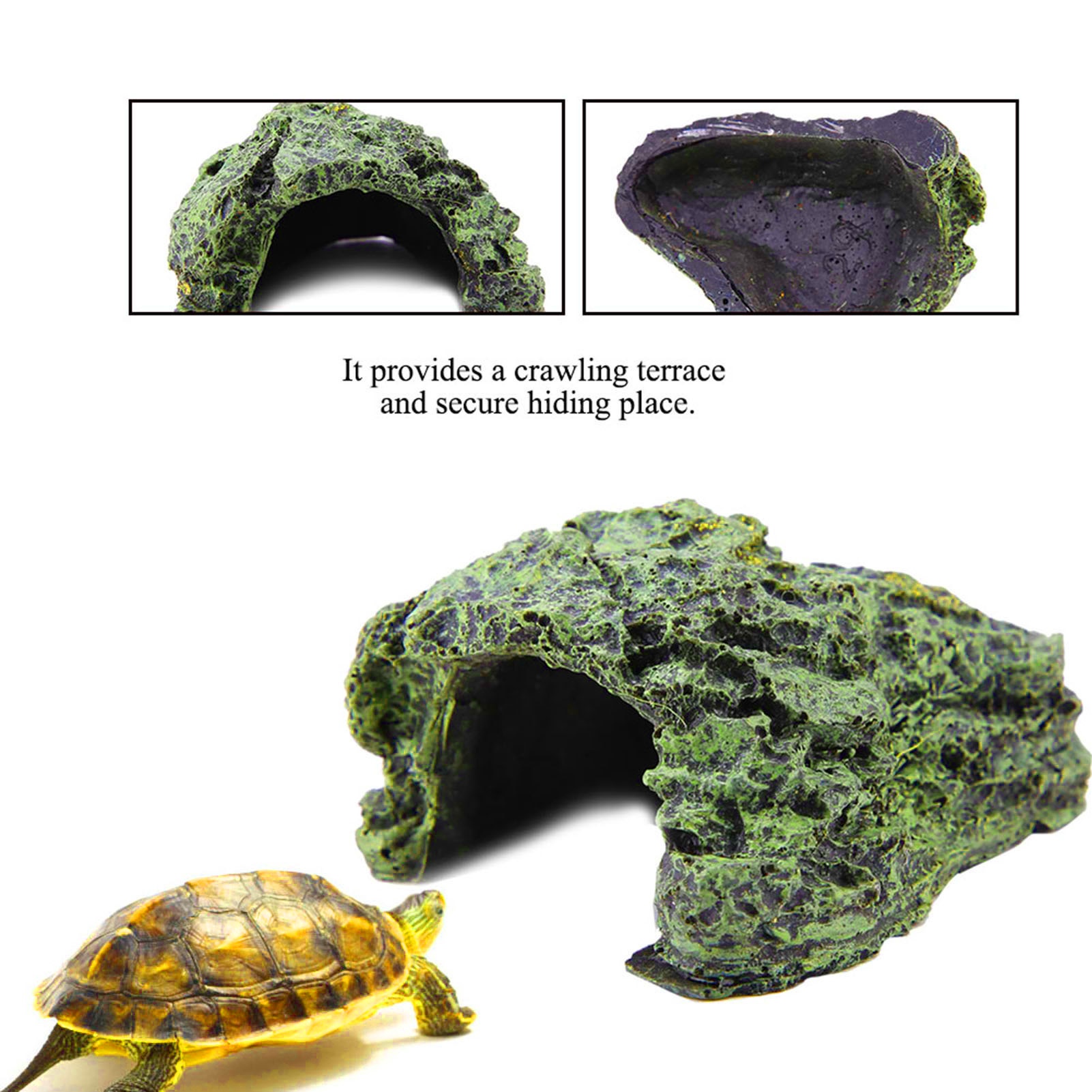 Reptielenhol, schildpadden zon - Aquarium Fish Hide recensie en prijs