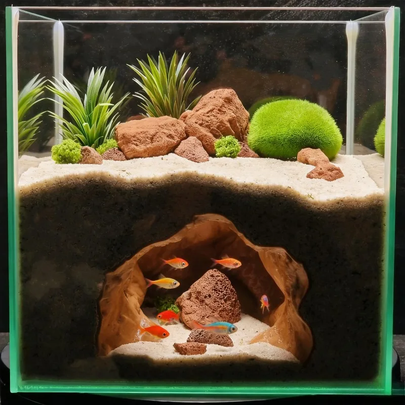 Sinkhole Cave Aquarium Ornamen - Aquarium Fish Hide recensie en prijs