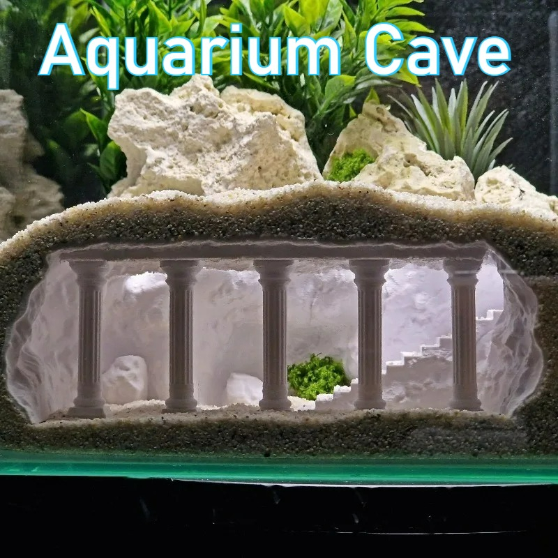 3D-geprinte visaquariumhol, ku - Aquarium Fish Hide recensie en prijs
